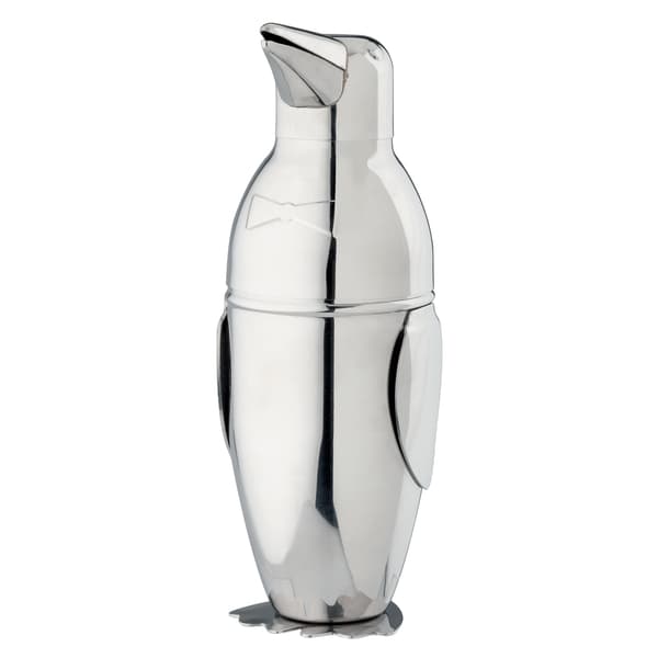 Køkkenbar Pingvin Cocktailshaker, 18/8 Rustfrit Stål, Spejlfinish, 3-Delt Sæt
