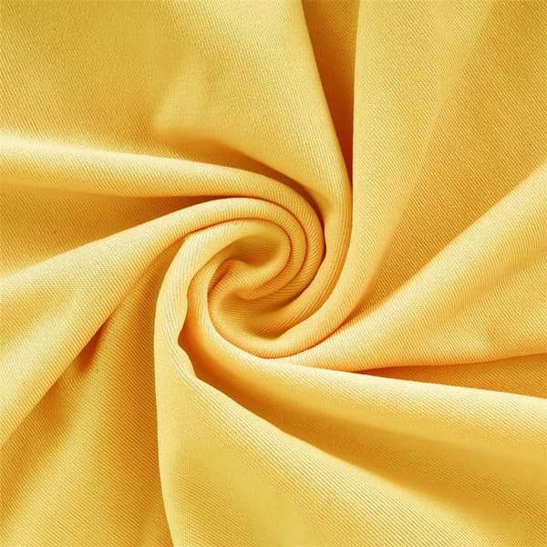 60*110cm Cocktail Spandex Stretch Rund Duk Bordsöverdrag för Bröllopsfestdekoration (Gul)
