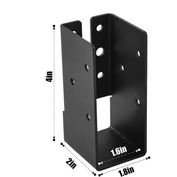 Dolda balkskor, dolda flänsar för utomhusbruk, för balk, gunga, ledstång, staket (10*4,5*5cm)