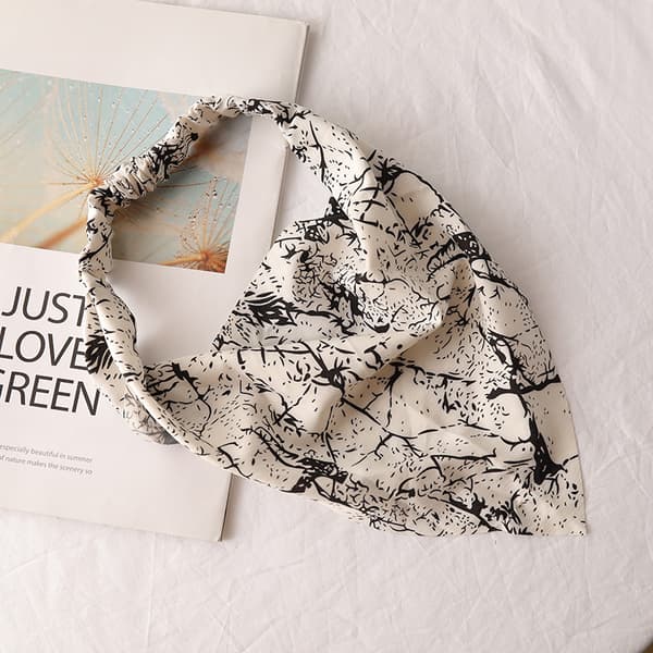 3 stk pannebånd hodeplagg for kvinner skrubbehatt jenter pannebånd bandana for hår elastisk hår tørkle hår skjerf sateng hodeplagg