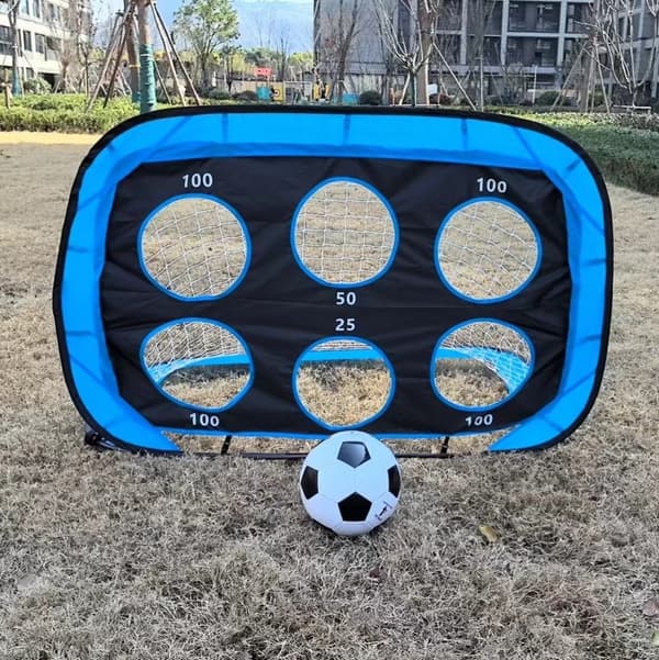 Fodboldmål til baghave Børnefodboldmål til børn pop op fodboldmålsnet til småbørnsmålnet Mål Bærbart fodboldmålsnet