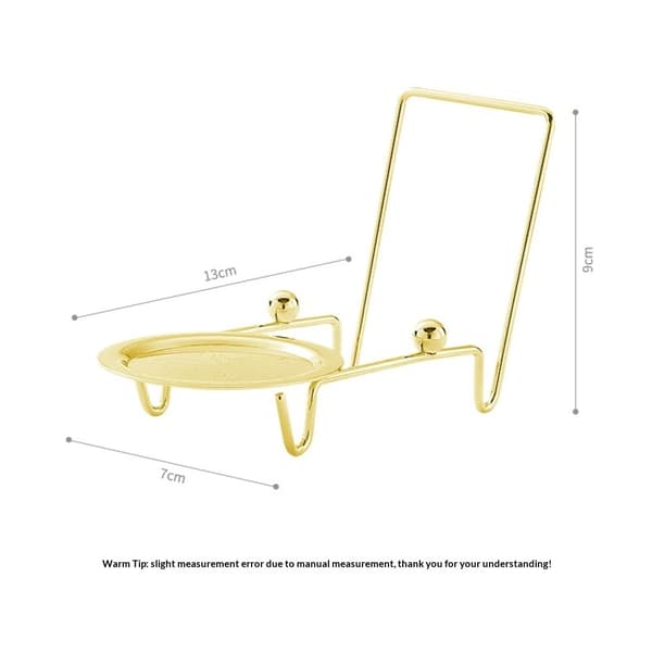Creative Hobbies Etsede Base Kopp- og Fatstativ - Elegant Utstillingsholder for Tesett, Tallerkener