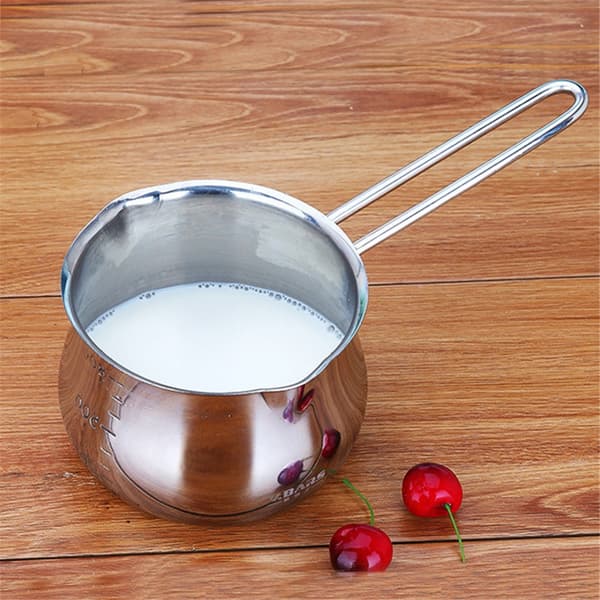 Pearl Metal Satina Mælkepande, 800 ml (12 cm), Urneform, Rustfrit Stål, Med Skala