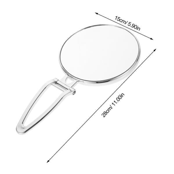 Foldbar Skønhedsspejl Dobbeltsidet Bordsspejl Håndspejl til Rejser Kommode Desktop Transparent Kommode Makeup Spejl