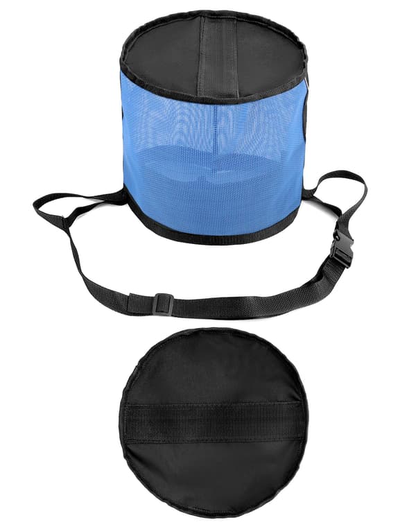 2-pack hästfoderpåse för spannmål - Nätfoderpåse, nack- och nosdyna hästmunkorgsfoderpåse