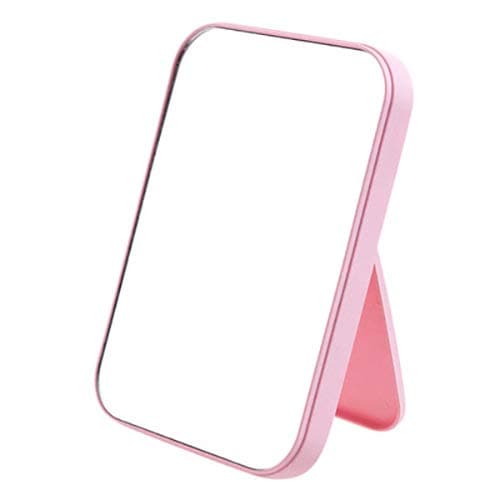 Hjemmespejl, Bordmontering, Makeupspejl, Pink, Justerbart Foldbart Makeupspejl i Passende Størrelse