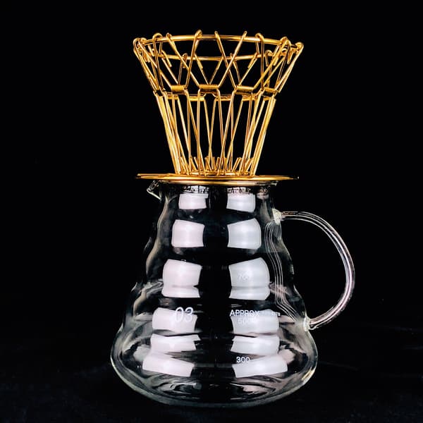 Kaffedrypper i rustfrit stål, til camping og rejser, og nem at opbevare