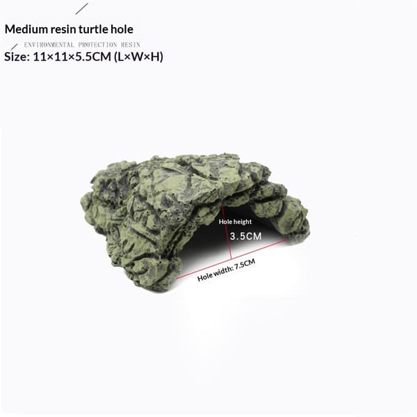 Fiskeskjul Hule Akvarium Skildpadde Krybdyr Solbadning Skjulested Habitat (Medium)
