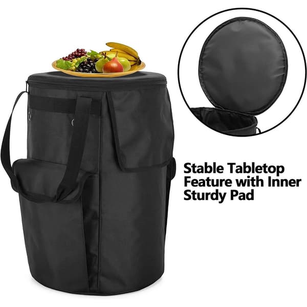Propanbeholderdeksel, 20 lb propanbeholderpose med sideklaff og stabil bordplatefunksjon