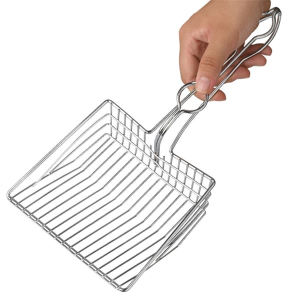 Kattespade - Stor metall kattesandspade, førsteklasses kattesandspade i rustfritt stål