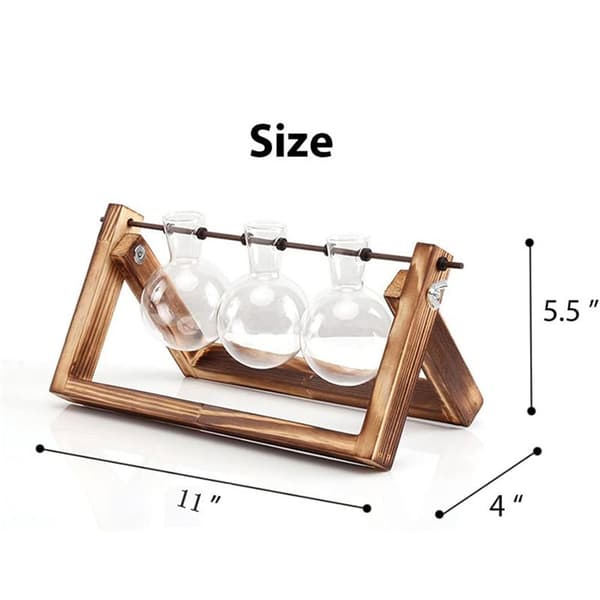 Plante Terrarium Formering Stasjon - 3 Glass Pære Vaser