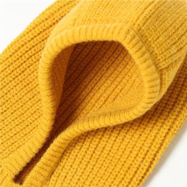 Strikket Pullover Hue Vinter Varm Hætte Tørklæde Hat til Kvinder Mænd Vindtæt Tørklæde Hue Øreklap Strik Hætte Hatte Vinter Tørklæde (2 stk.)