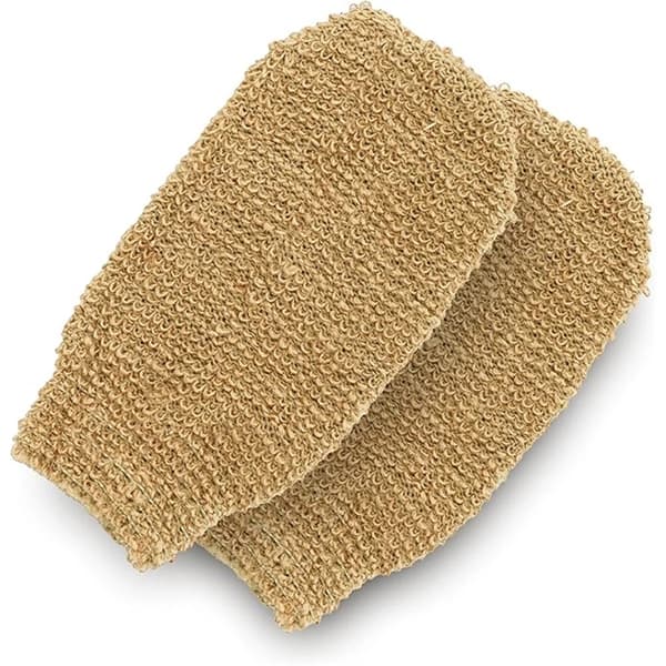 Jute badhandskar för hudexfoliering