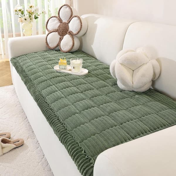 Kæledyrssofaovertræk Hunde Sofa Beskytter Kæledyrsvenlig Hundemåtte til Sofa og Sofaer (27.6\" x 59\", Grøn)