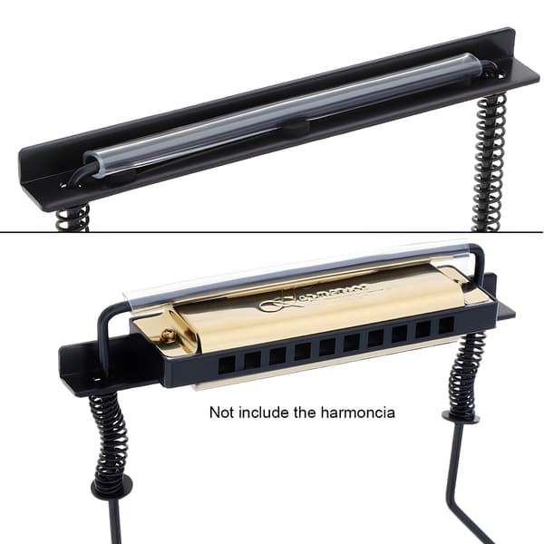 Professionel Harmonikaholder - 10 Huller, Halsstøtte, Håndfri, Sort, Studerende, Voksen, Venner