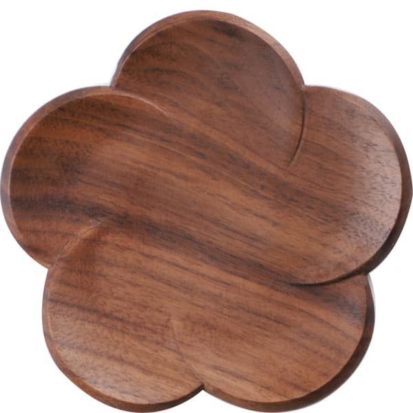 3 stk. Coaster Treunderlegg Trelysestake Gryteunderlegg Sett Treblomstunderlegg Koppunderlegg Dekorative Underlegg Tekoppunderlag