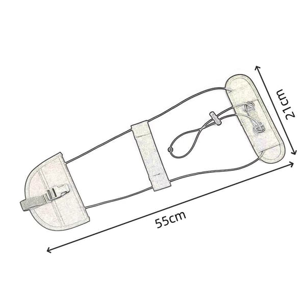 Bagagestropper - 2 stk bagasjestrikk - og elastisk stropp