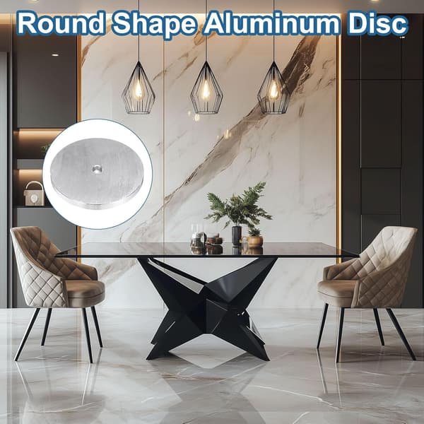 M10 Gevind 80 mm Diameter Rund Form Aluminium Skive Hardware 4 stk.
