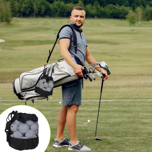 3 Golfboldtaske, Golfbag Organizer Golfboldpose Boldopbevaringsposer Nylonnetposer Sport