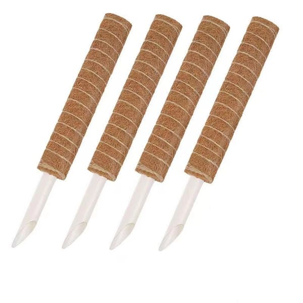 4-pack mossstöd, stapelbara mossstöd för växter, 35 cm höga mossstöd för klätterväxter inomhus