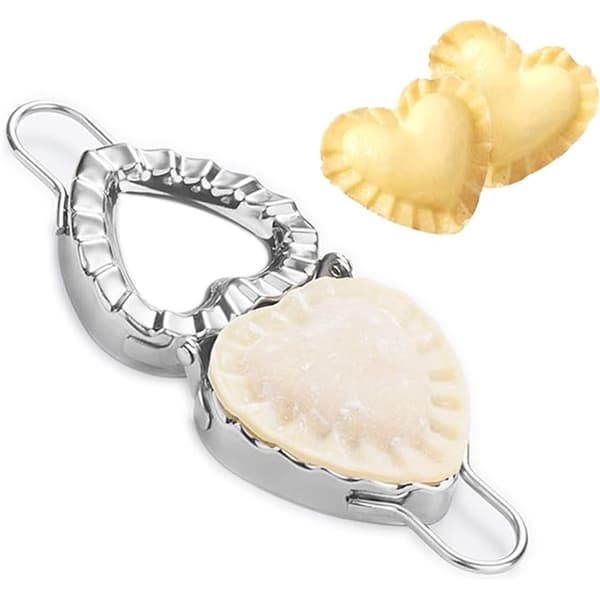 Hjerteformet stålhåndtak 304 rustfritt stål dumplingform Enkel å bruke dumplingverktøy