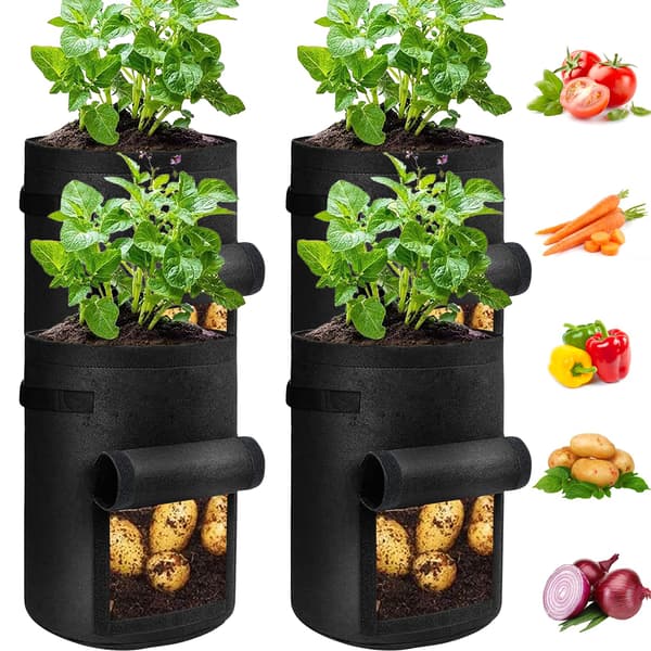 Kartoffeldyrkningsposer med klap 4 Gallon