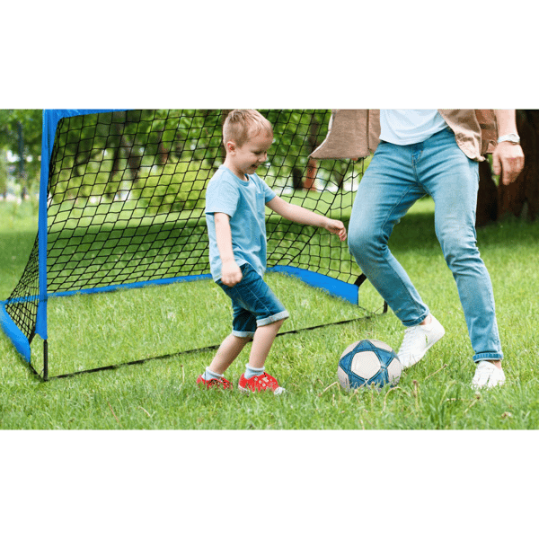 Fodboldmål til børn til baghave-sæt - Småbørnsfodboldnet træningsudstyr, fodbold, pop-up bærbart fodbold-sæt til børn