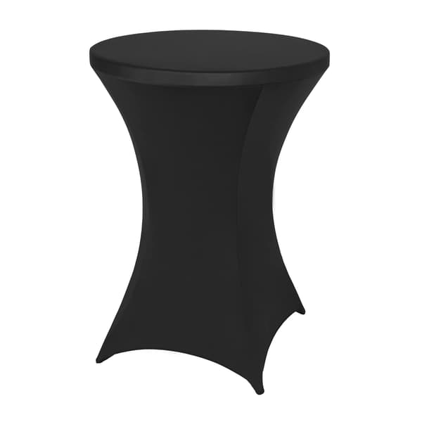 Svart duk i polyester, cocktail-tilpassede duker