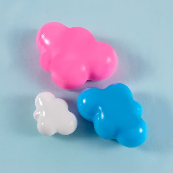 Stykker/sett 3D Skyform Sjokolade Silikonform Mousse Isbitform Pudding Godteri Såpe Stearinlys Krystall Epoxyharpiksformer