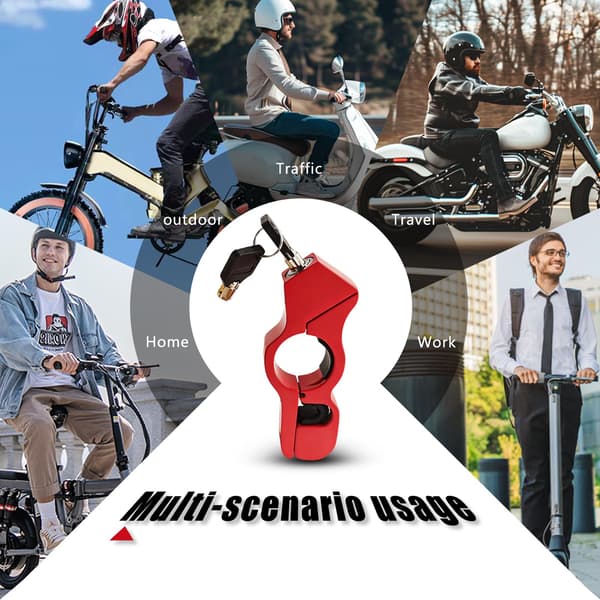 2 stk. motorcykellåse, hjelmlås og bremselås kombination