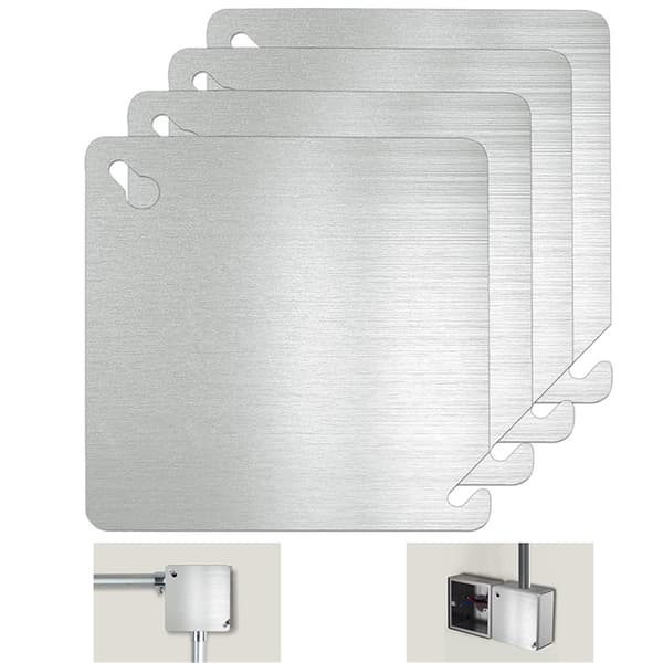 8st Metall Elbox Täckplatta, Kopplingsdosans Lock