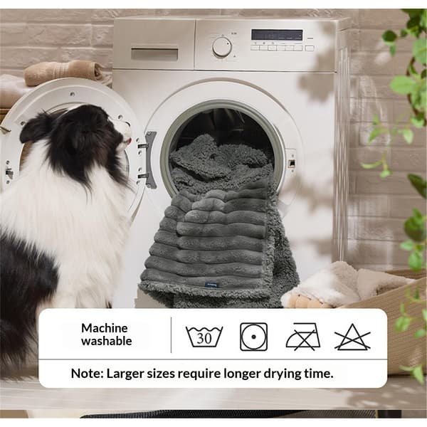 Bedsure Hundetæpper til store hunde - Kæledyr Katte Tæppe Fløjlsfleece til sofa sengebeskytter