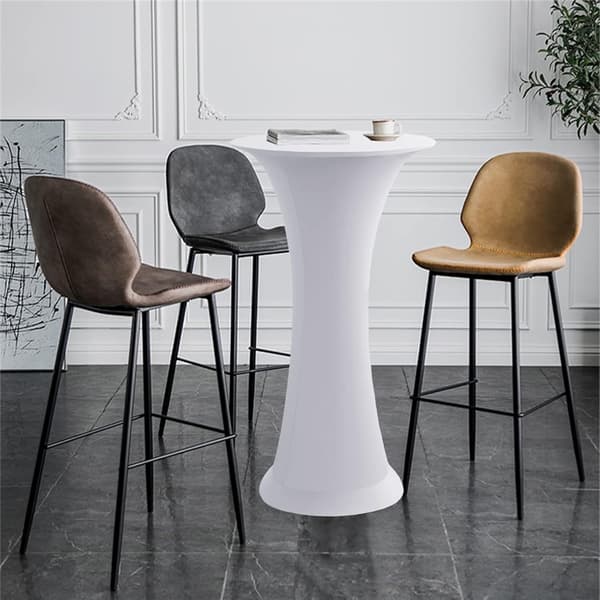 Cocktail polypropylen Stretch Rund Duk (Hvit)