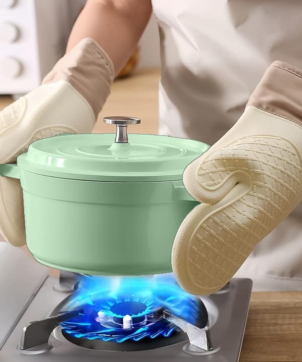 Silikone ovnhandsker, op til 150°C, ovnhandsker med for, køkkenudstyr, køkkengadgets