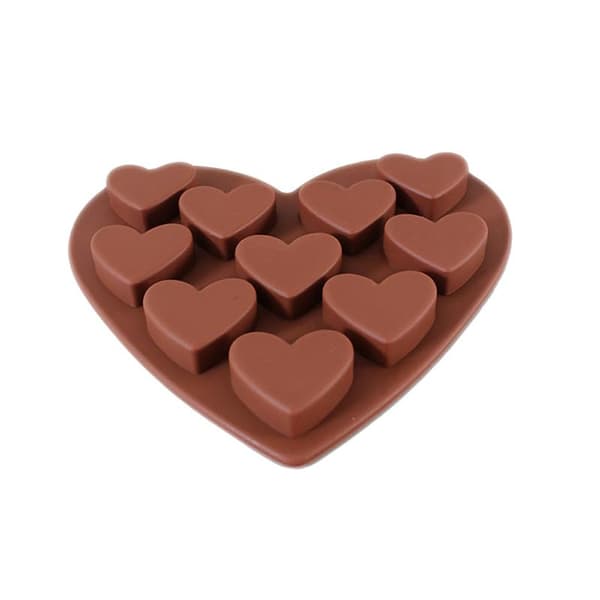 Fødevaregodkendt silikone chokoladeform kage bageform højtemperaturbestandig DIY kiksform, chokoladeform sjov form