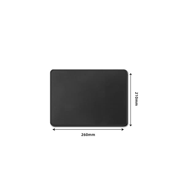 Svart musematte 260*210mm. Stor musematte med sydde kanter og sklisikker gummibase, førsteklasses teksturert musematte for datamaskin