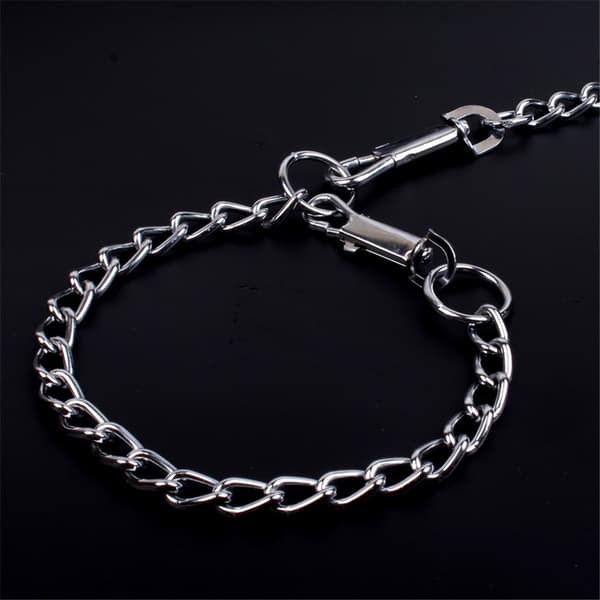 2 stk. metalkæde til hunde, hundebindekabel, hundeløber til haven (rød 2,0 mm*120 cm)