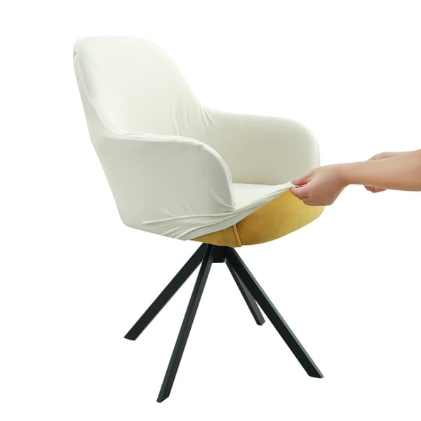 Drejelig lænestol Accent Spisebordsstol Betræk til Kontor