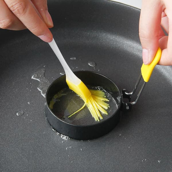 Nonstick æggeringe til stegning af æg og engelske muffins, æggeform til stegepande, æggeforme til stegeplade