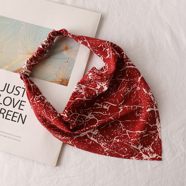 3 stk pannebånd hodeplagg for kvinner skrubbehatt jenter pannebånd bandana for hår elastisk hår tørkle hår skjerf sateng hodeplagg