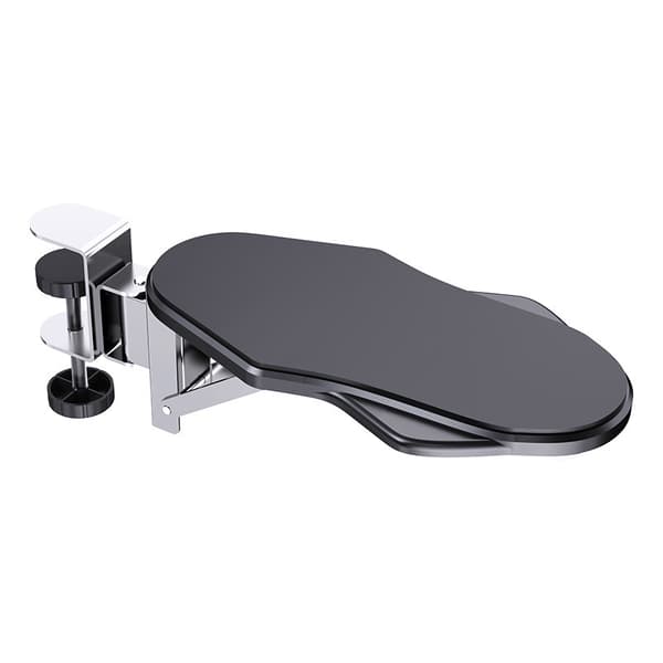 Ergonomisk armlæn til computerbord, 180° roterende og 90° foldbart armstøtte