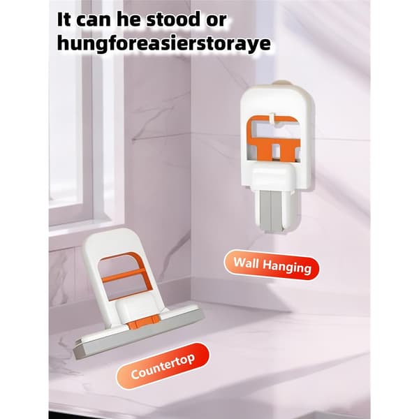 Mini skrivebordsmopp for små rom (oransje)