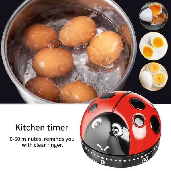 Matlagningstimer, Mekanisk Urverks 60-minuters Timer, Köksväckarklocka, Bakning Matlagning Klocka med Hög Ring Mekanisk