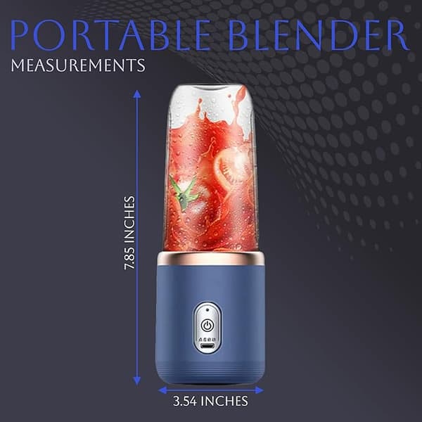 Blender 14oz för Juicer & Smoothies med 6 blad Kraftfulla prestanda Fusion Blender | , Lock