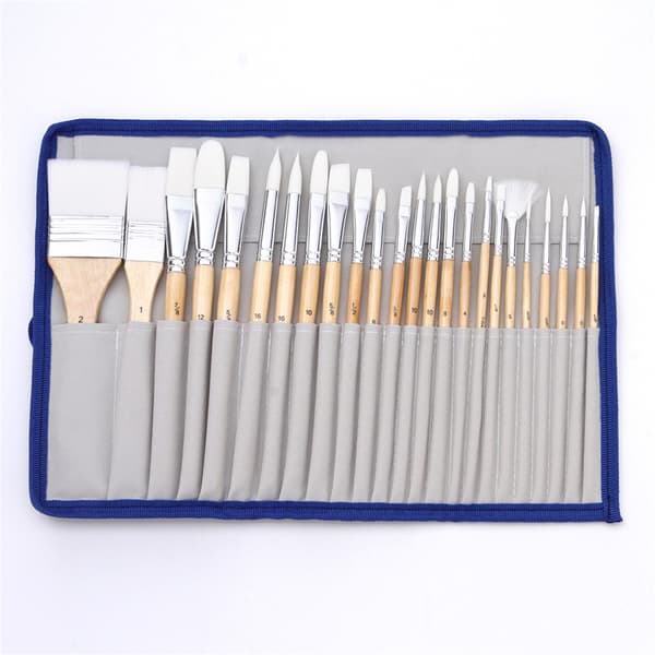Basics Multi-formede Polyester Pensler til Akryl, Olie, Akvarel, Gouache