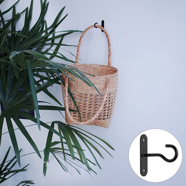 Loftkroge til hængende planter, 2-pak 4 tommer til planter, lys, plantekasser, lanterner, hængende fuglefoderbræt