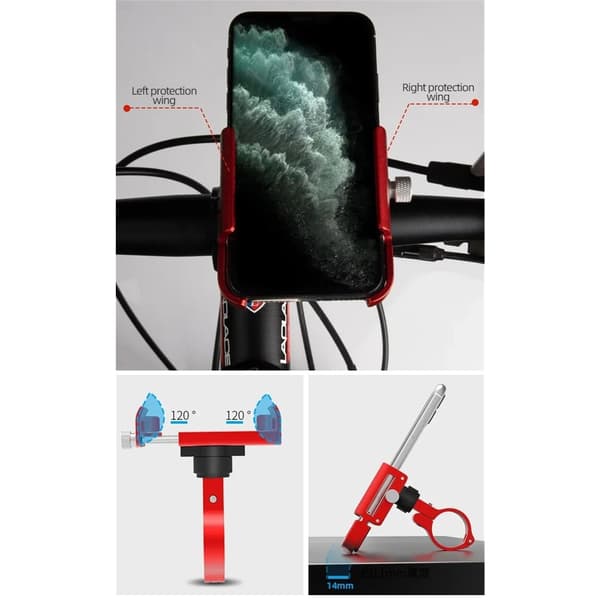 P30 cykeltelefonhållare i aluminiumlegering