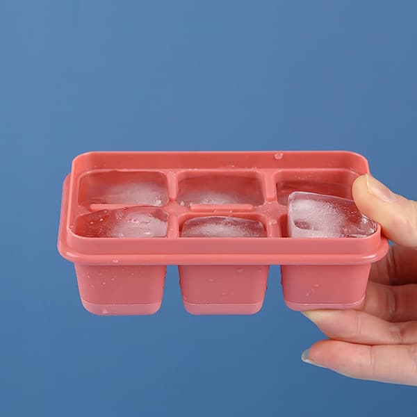 3-pack stora isbitsformar, silikonbehållare för frys, frys och förvara soppa, sås, buljong, rester - gör perfekta koppar