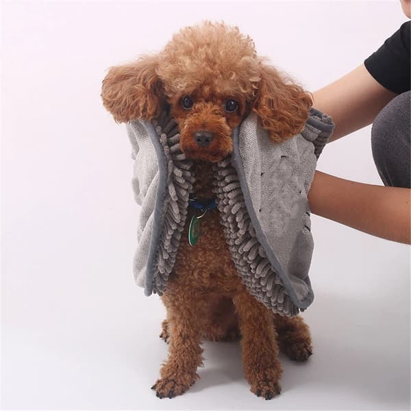 Mikrofiber hundebadehåndklæde – Absorberende hundehåndklæder til tørring af store og små hunde