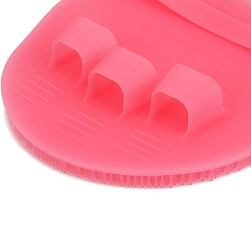 Blød silikone brusebørste, krops- og ansigts- og korthårsvask, badeeksfolierende hudmassageskrubber